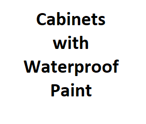 Bathroom Cabinets with Waterproof Paint