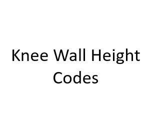 Knee Wall Height Codes